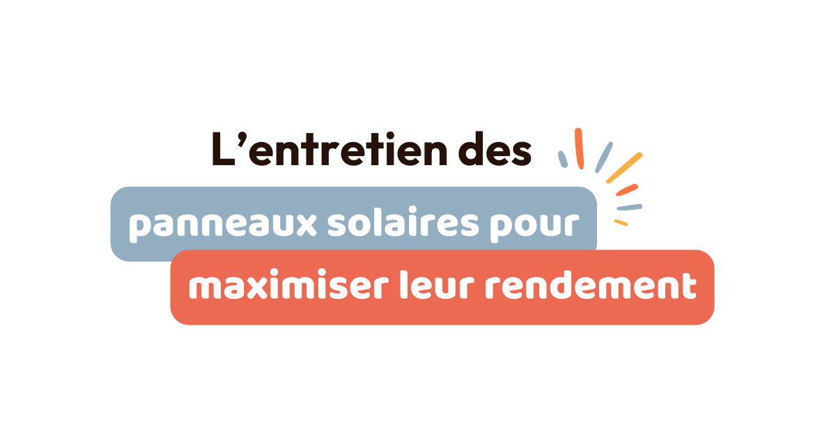 Entretien des panneaux solaires